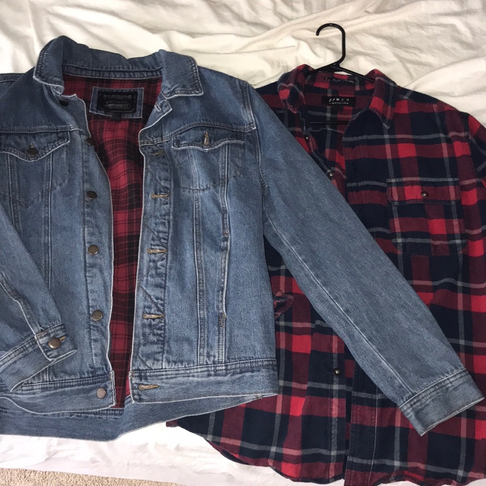 21 Men Flannel and Jacket -lmk if u want separate
